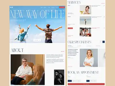 modern web design layout