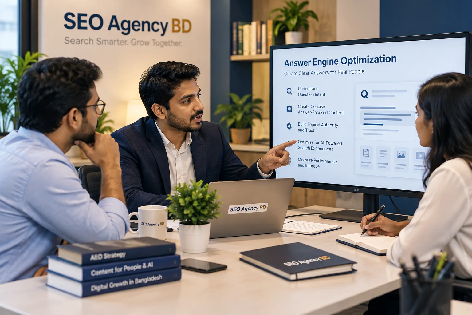SEO Agency BD consultation about answer engine optimization and answer-focused content strategy
