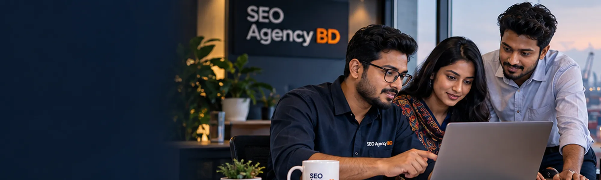 SEO Agency BD team working with a Chittagong business in a port-city business setting