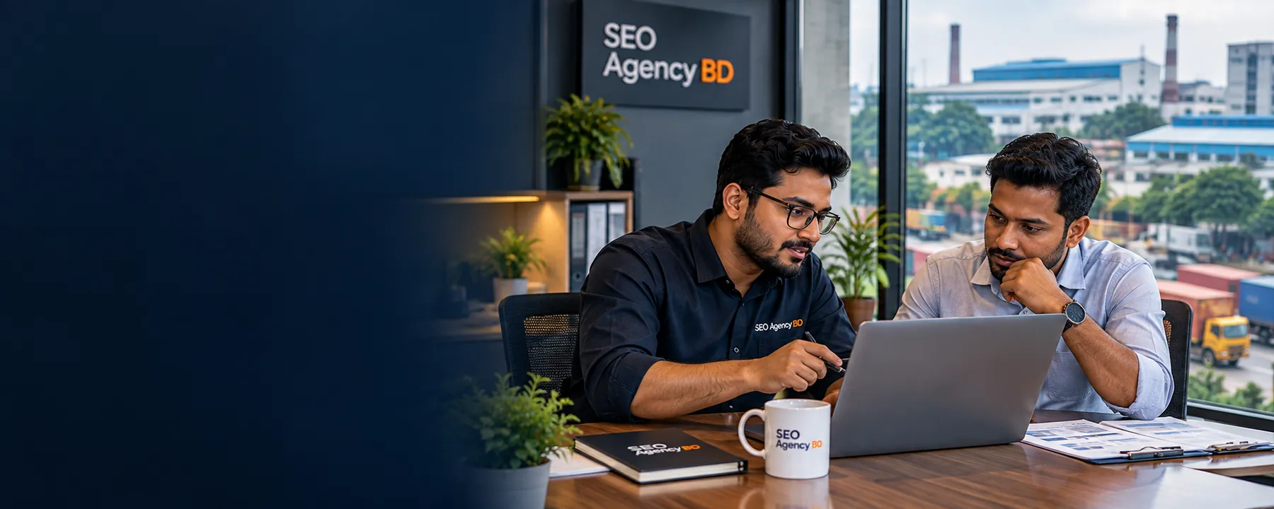 SEO Agency BD consultant discussing organic search growth with a Gazipur business owner