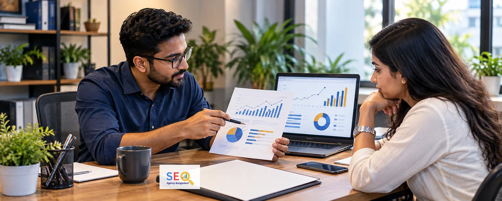 SEO Agency BD ecommerce development consultation reviewing store requirements and project data