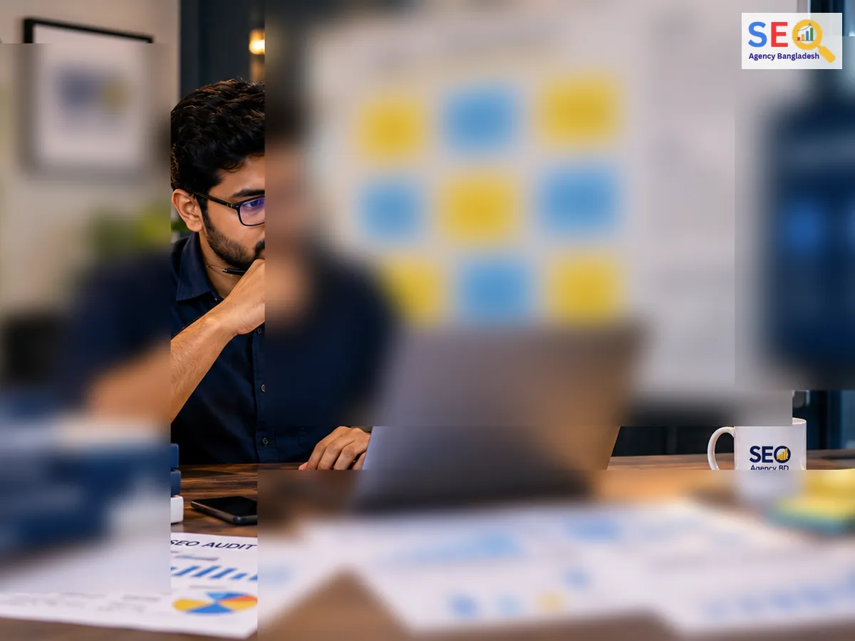 SEO roadmap workflow being developed from research, priorities and implementation constraints