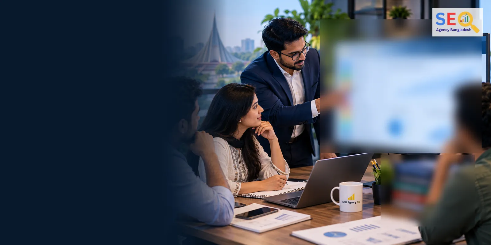 SEO strategist discussing industry-specific search priorities with Bangladesh business owners