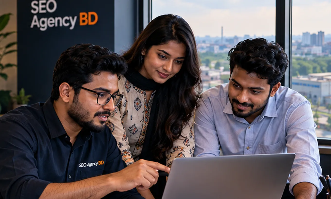 Gazipur business team reviewing an online growth plan with SEO Agency BD